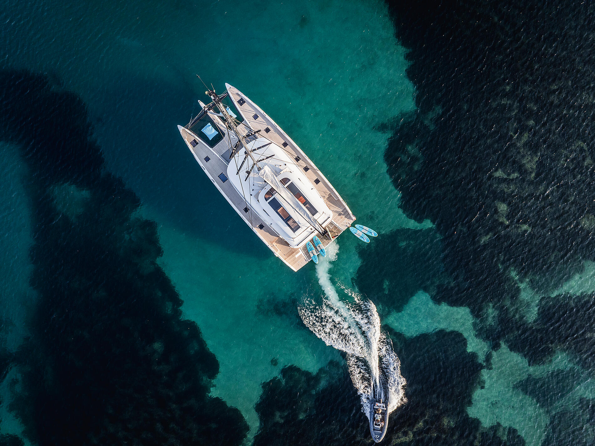 The Caribbean, under sail aboard La Désirade The Caribbean, under sail aboard La Désirade