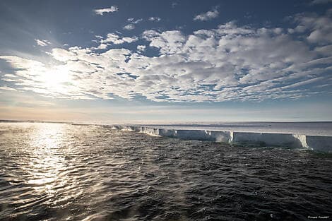 Mar 1, 26 - Sailing along Shackleton Ice Shelf