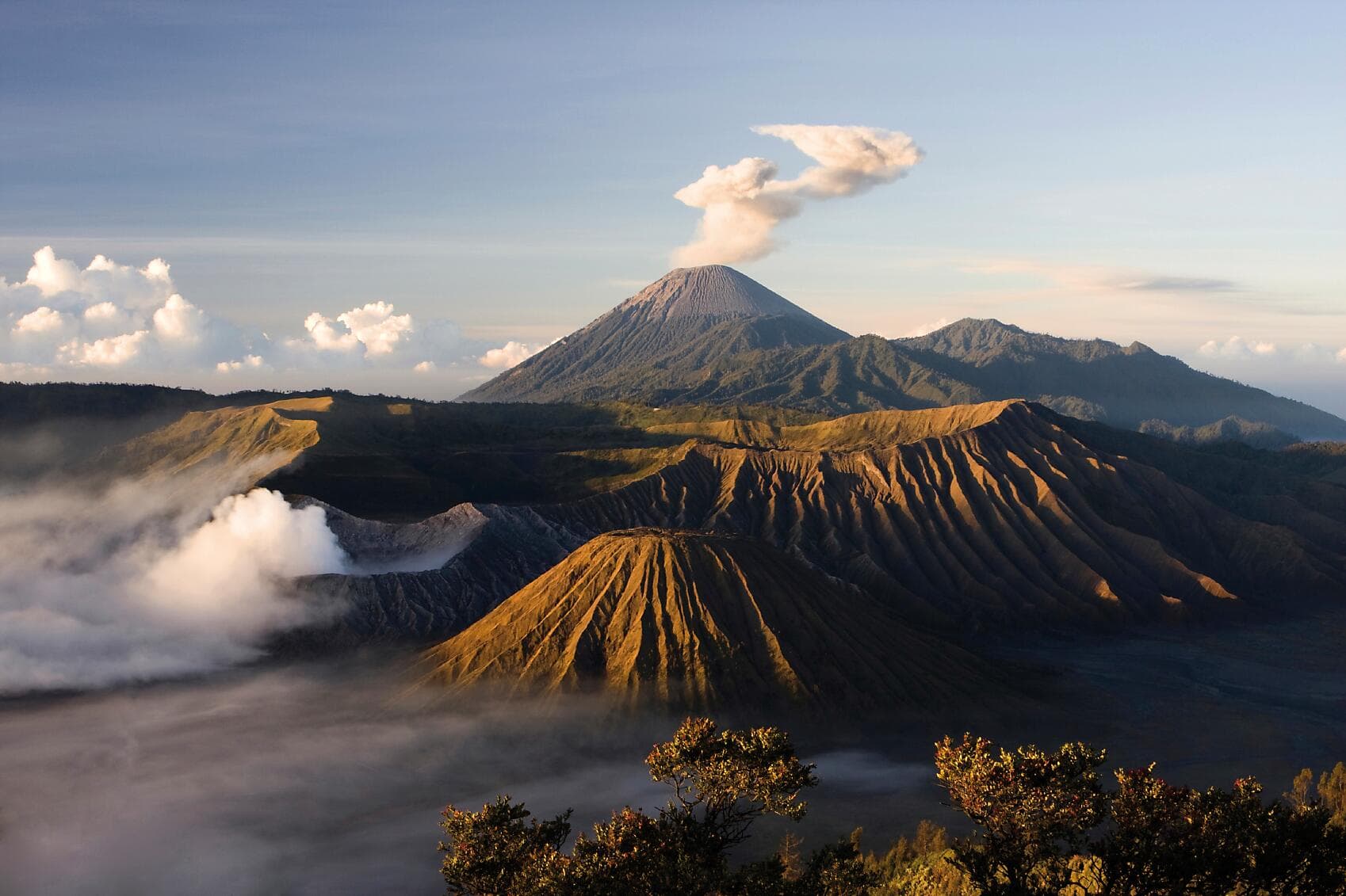 Islands, cities and volcanoes of Indonesia 