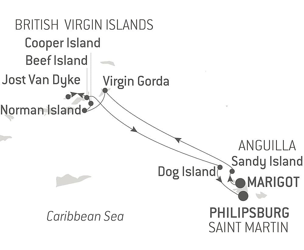 Reverie under sail in the heart of the Lesser Antilles