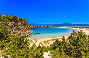 Ebiking around Voidokilia Bay