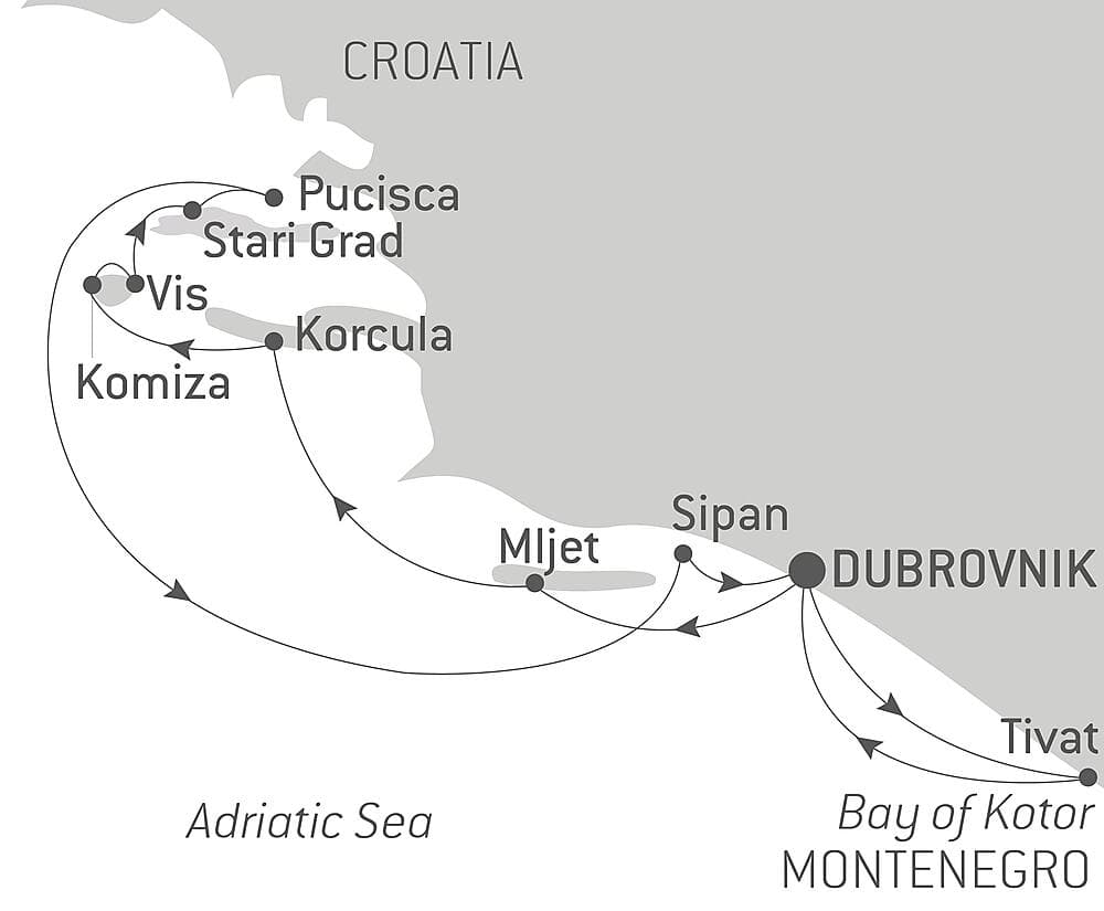 Croatia, Under Sail Aboard Le Ponant