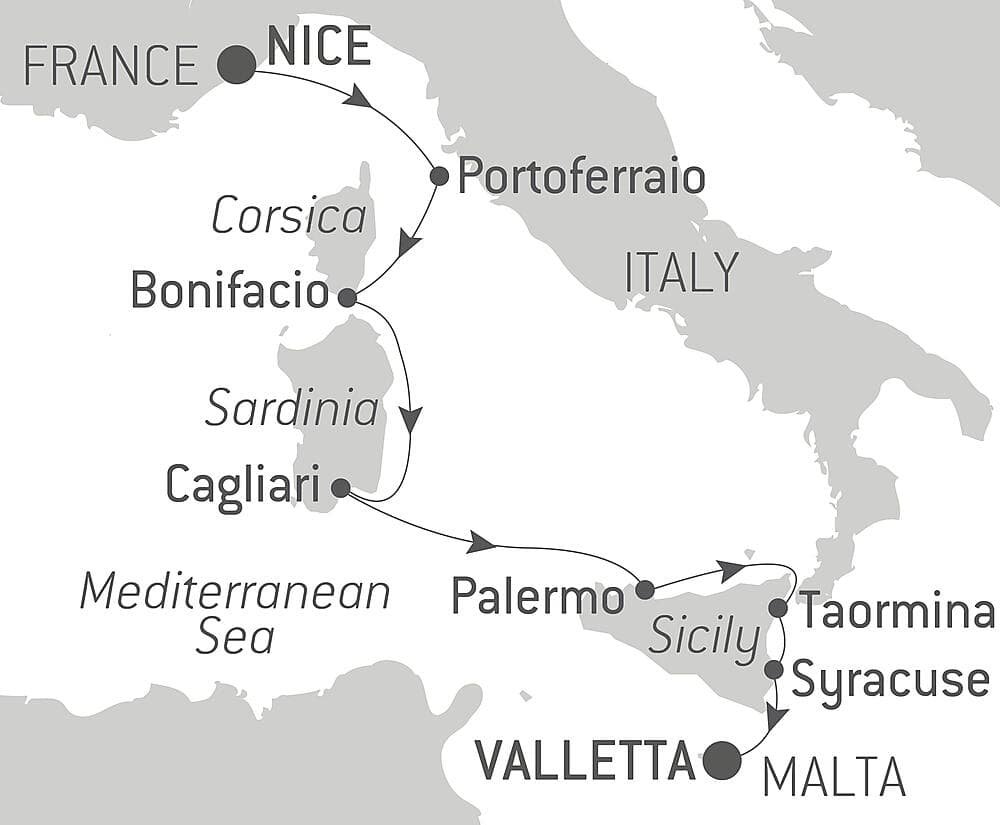 Mediterranean Island Voyage: Sicily, Sardinia, Corsica, and Elba – with Smithsonian Journeys null