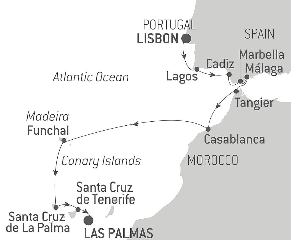 Lisbon to the Canary Islands by Sea: Spain, Morocco, & Atlantic Isles – with Smithsonian Journeys null