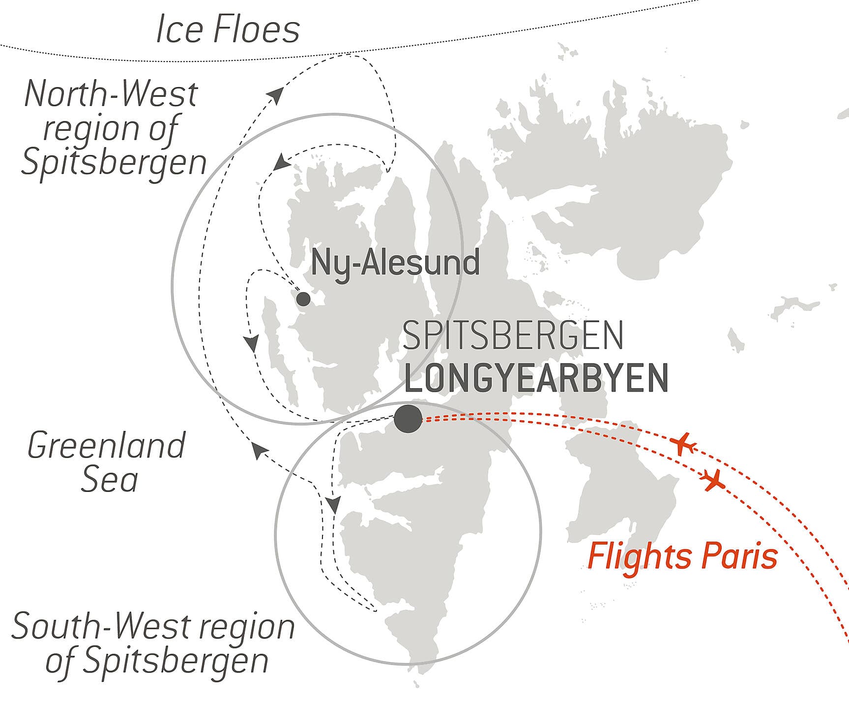 Fjords and glaciers of Spitsbergen