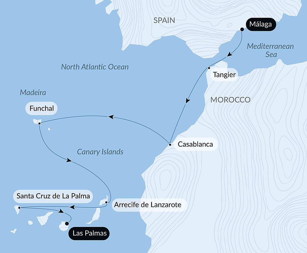 Atlantic Odyssey from the Iberian Peninsula to the Canary Islands  null