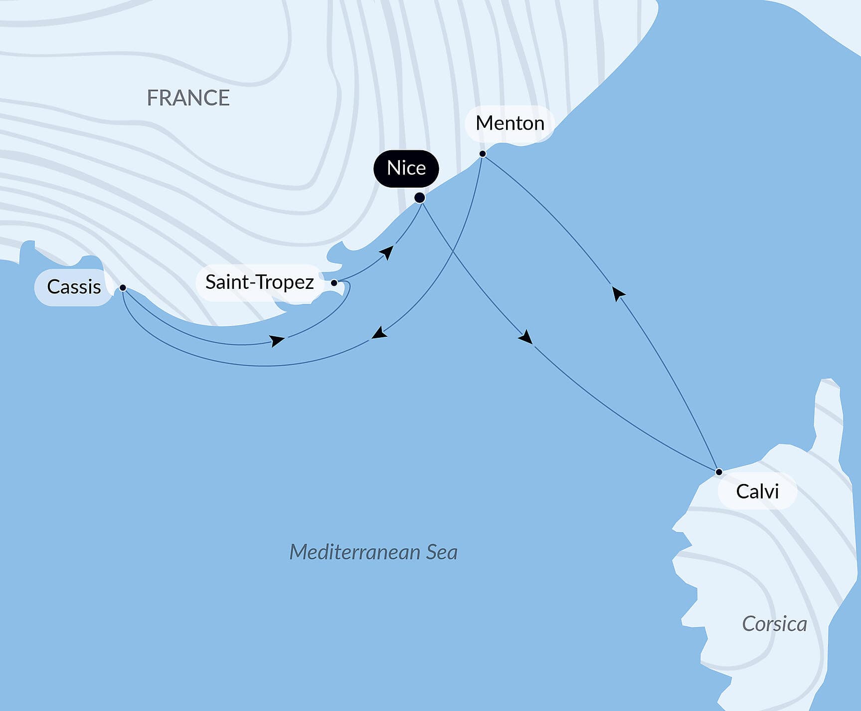 Corsica and the French Riviera