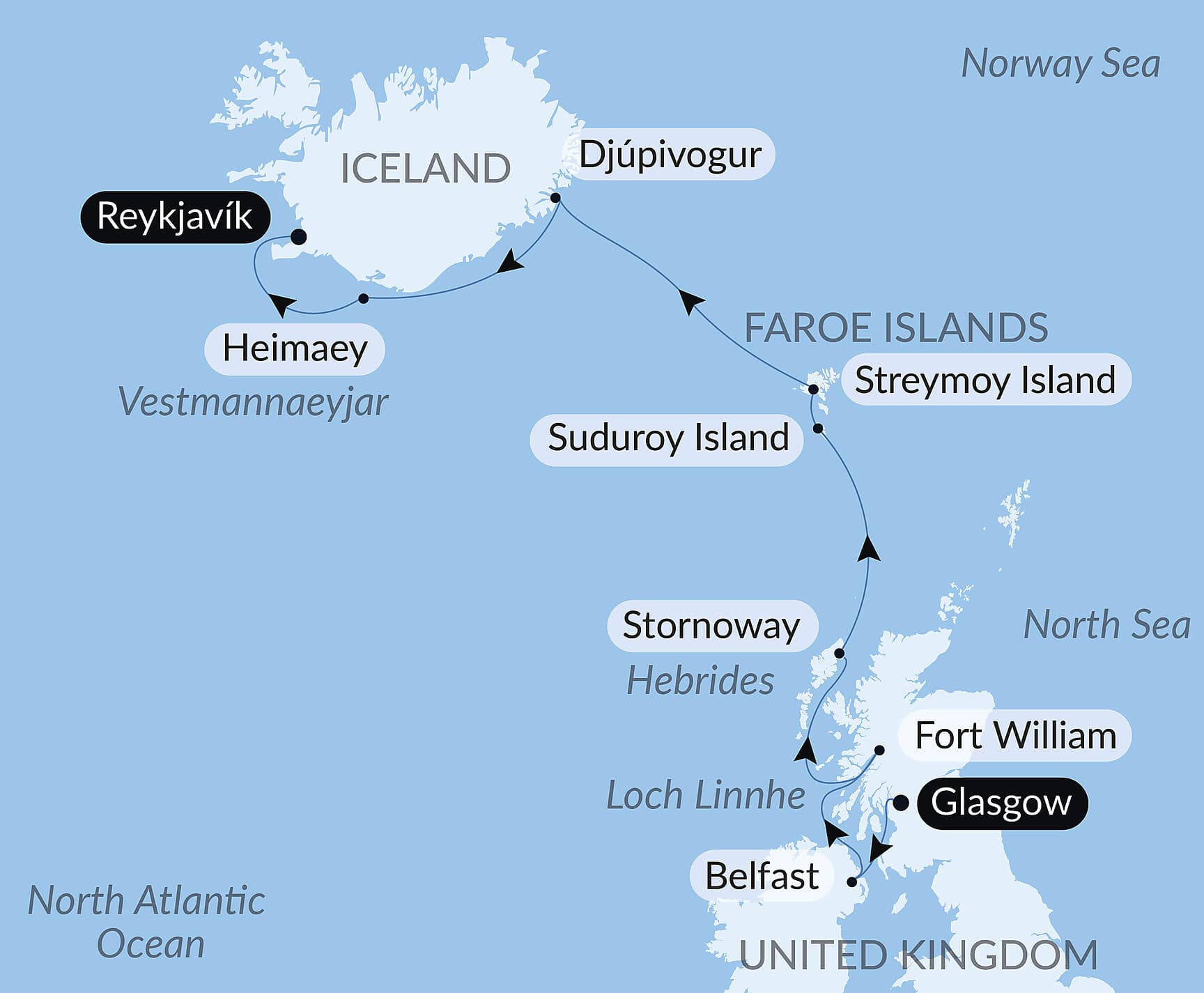 Wild lands of Scotland, the Faroe Islands and Iceland