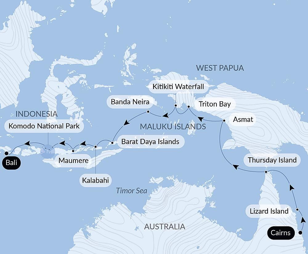 Tropical Odyssey between North East Australia and Indonesia