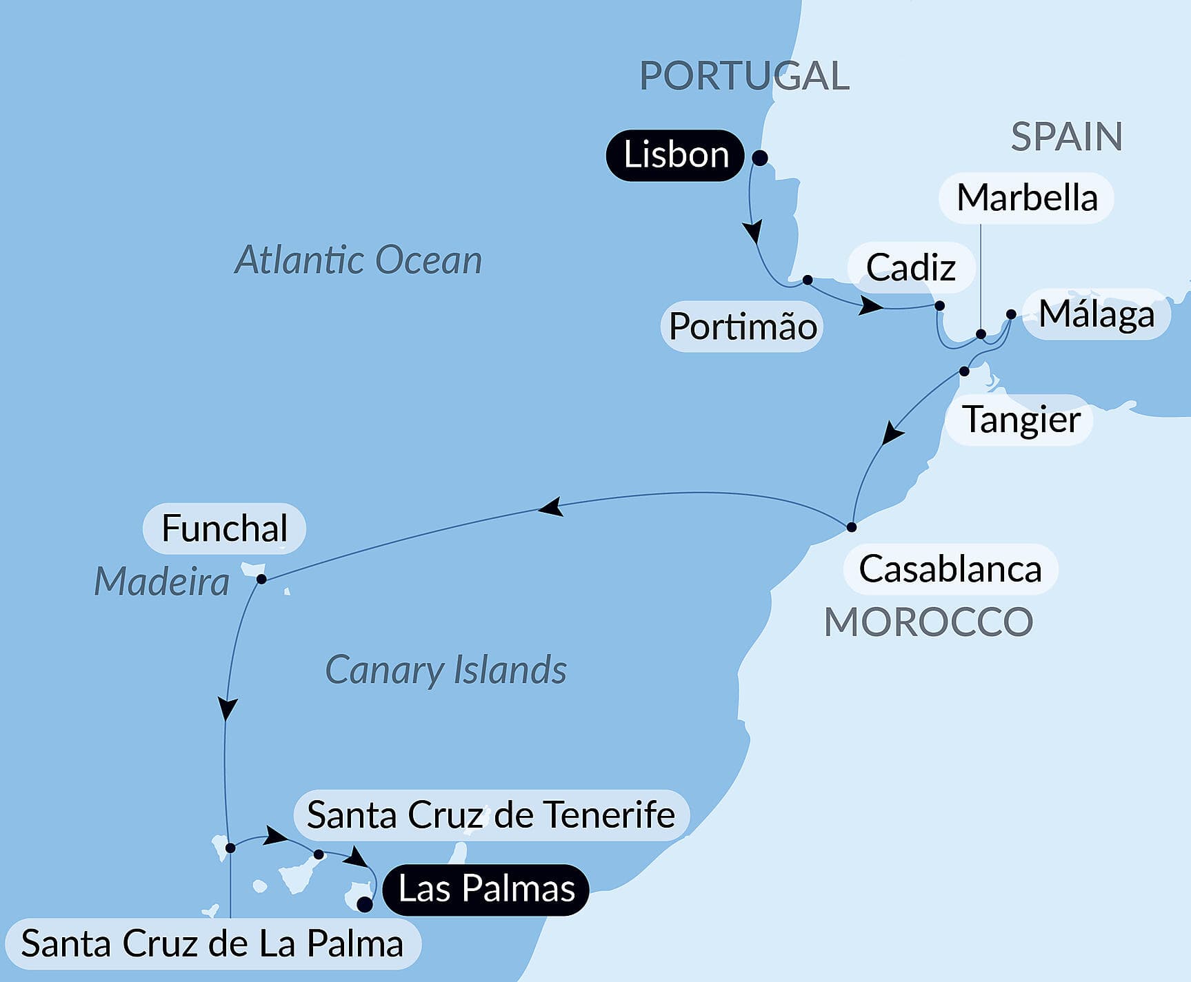 Lisbon to the Canary Islands by Sea: Spain, Morocco, & Atlantic Isles – with Smithsonian Journeys