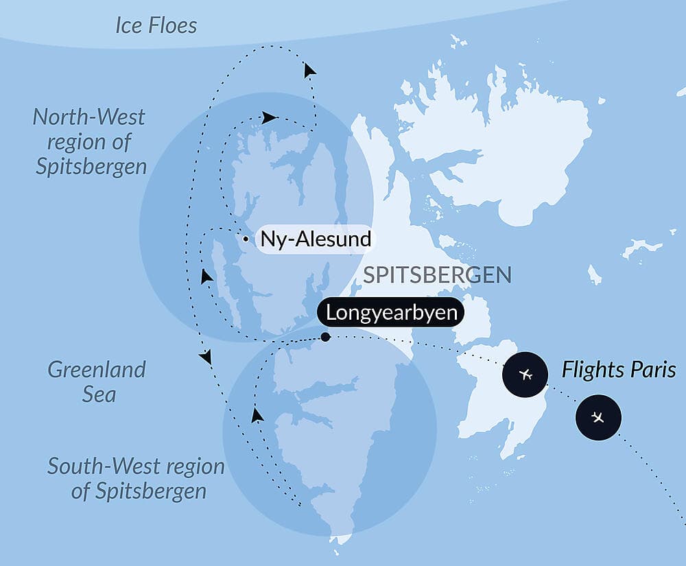 Fjords and glaciers of Spitsbergen